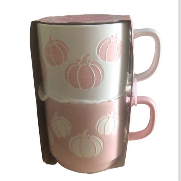 Sheffield Home Other - Sheffield Home Set of 2 Pumpkin Stackable Mugs